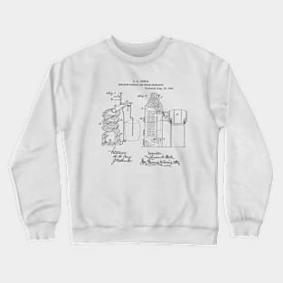 Skeleton Furnace and Steam Generator Vintage Patent Hand Drawing Crewneck Sweatshirt